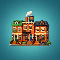 DioramaTownBuilder app icon