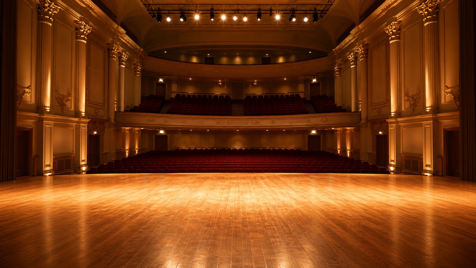 MagicStage 內建的古典音樂廳舞台背景