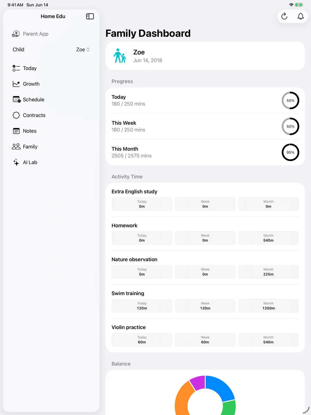 Home Edu Assistance · App view