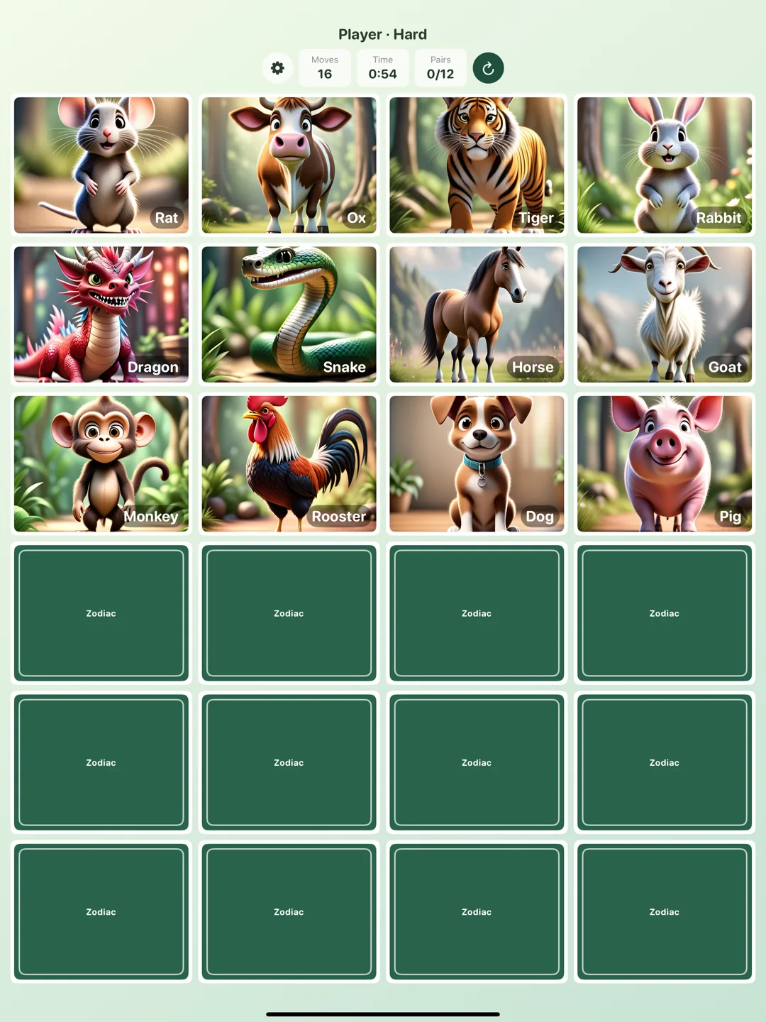 Zodiac Pair Match · App view